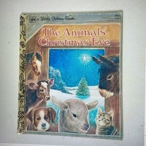 VTG The Animals Christmas Eve Little Golden book 1977
